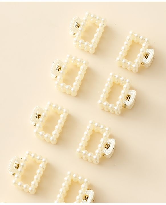 Pine Kids Hair Clips Pack of 12 - Off White