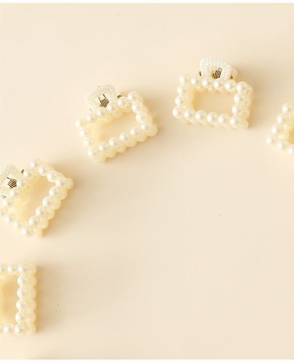 Pine Kids Hair Clips Pack of 12 - Off White