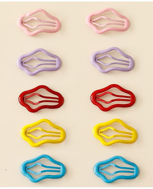 Babyhug Snap Clips Pack of 5 - Multicolor