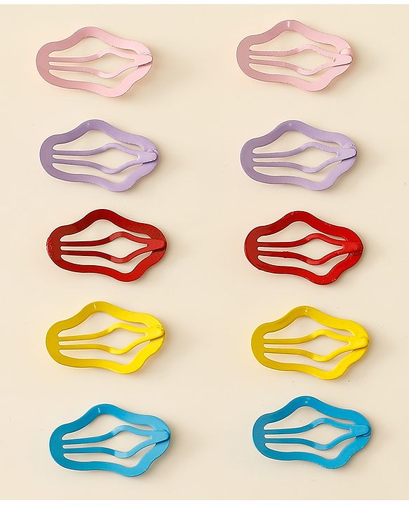 Babyhug Snap Clips Pack of 5 - Multicolor
