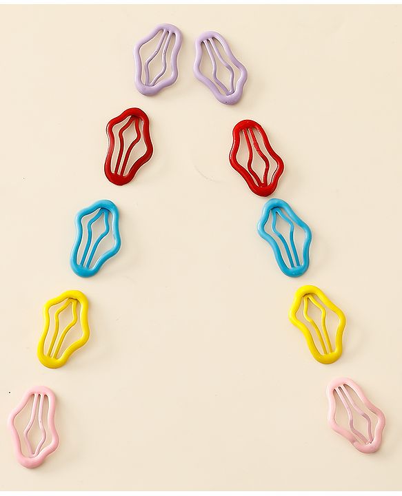 Babyhug Snap Clips Pack of 5 - Multicolor
