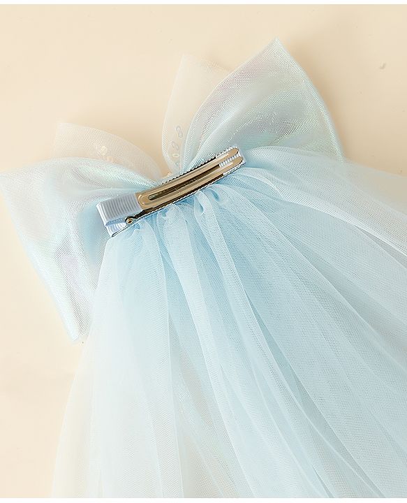 Babyhug Clip with Bow Applique & Veil - Purple