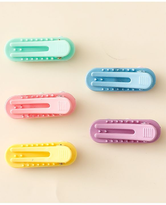 Babyhug Hair Pins And Clips Pack Of 5 - Multicolour