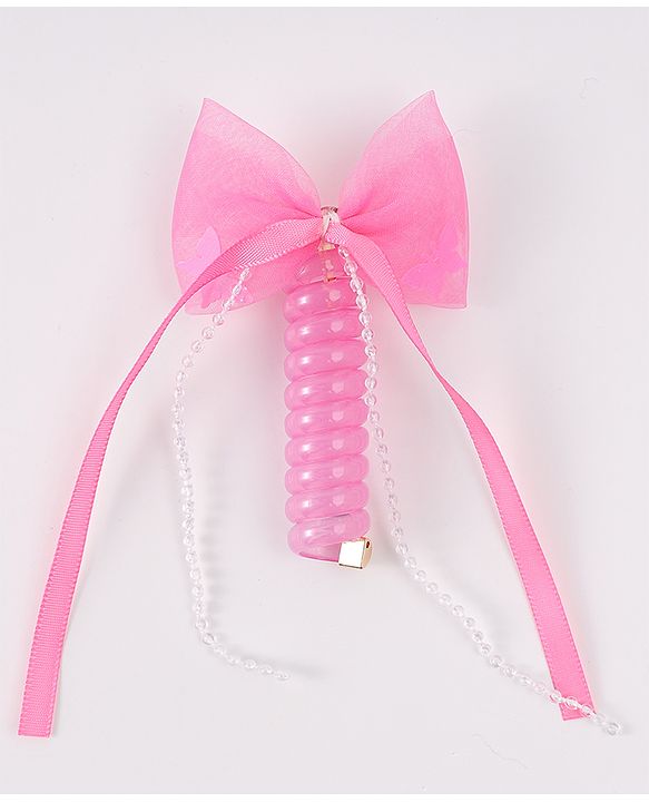Babyhug Hair Accessories Combo Sets with Bow Applique - Pink