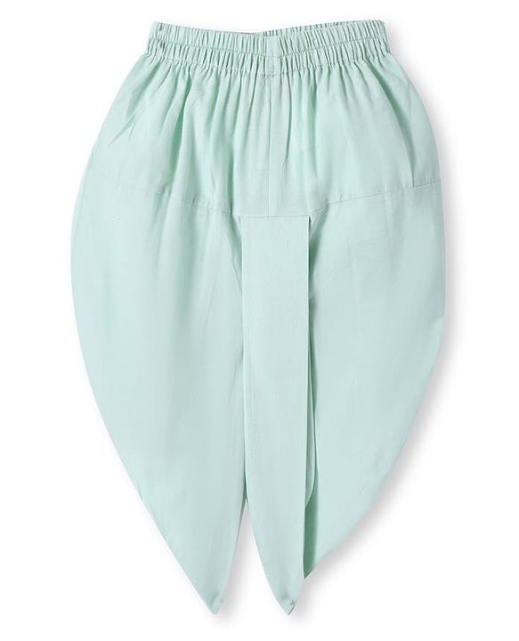 Babyhug Cotton Woven Full Sleeves Kurta Dhorti Set with Floral Embroidery - Sea Green