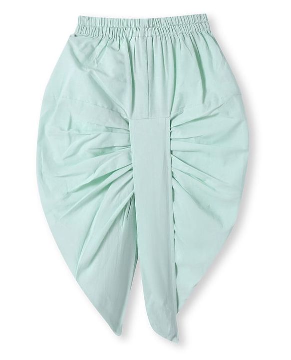 Babyhug Cotton Woven Full Sleeves Kurta Dhorti Set with Floral Embroidery - Sea Green