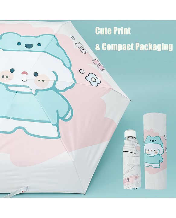 Babyhug Cartoon Printed Umbrella - Light Pink