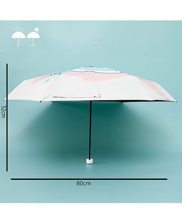 Babyhug Cartoon Printed Umbrella - Light Pink