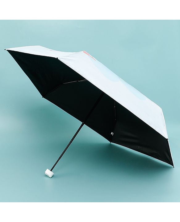 Babyhug Teddy Bear Printed Umbrella - Light Blue