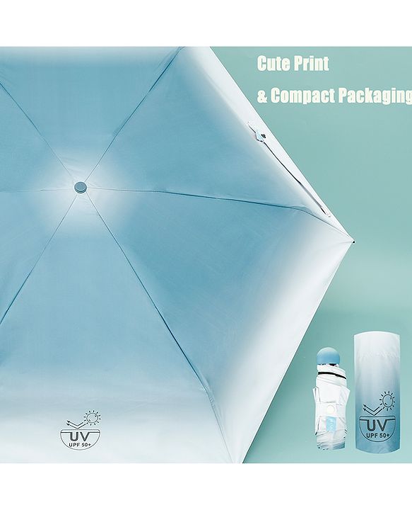 Babyhug Solid Colour Umbrella - Blue