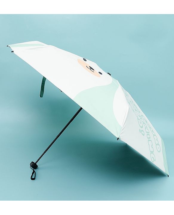 Babyhug Kids Umbrella with Bear Print - Light Blue
