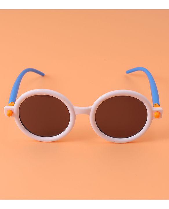 Babyhug Free Size Oval Shaped Sunglasses - White