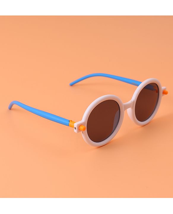 Babyhug Free Size Oval Shaped Sunglasses - White