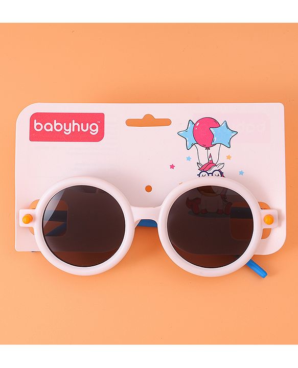 Babyhug Free Size Oval Shaped Sunglasses - White