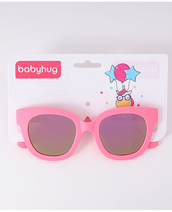 Babyhug Free Size Wayfarer Shaped Sunglasses - Pink