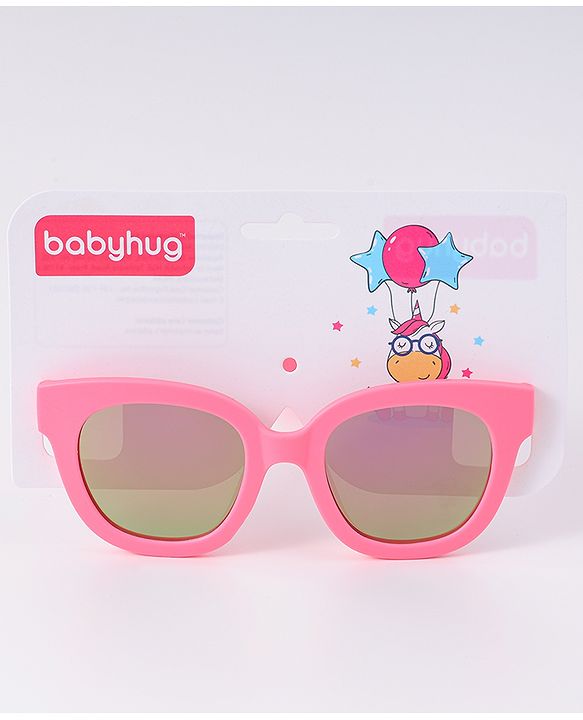 Babyhug Free Size Wayfarer Shaped Sunglasses - Pink