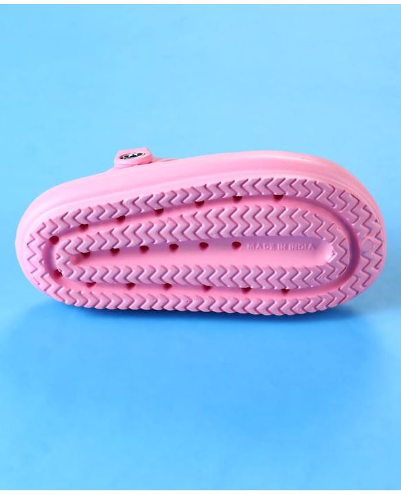 Cute Walk by Babyhug Clogs with Backstrap Closure & Bunny Applique - Pink