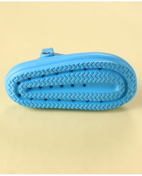 Cute Walk by Babyhug Clogs with Backstrap Closure & Teddy Bear Applique - Blue