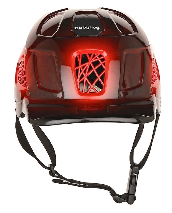 Babyhug Premium Safety Helmet & Protective Gear Set Size XXS - Red
