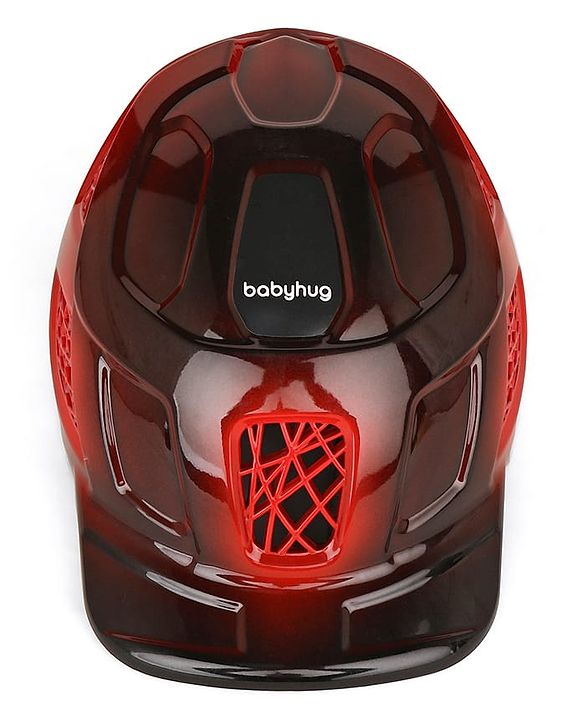 Babyhug Premium Safety Helmet & Protective Gear Set Size XXS - Red