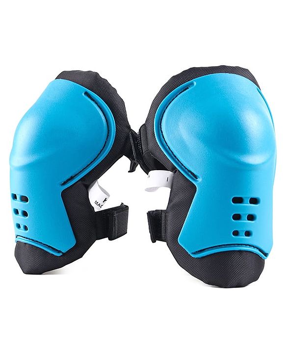 Babyhug Kids Safety Skating Cycling Protective Gear Set for Knee Elbow Wrist Guard Size XXS - Blue