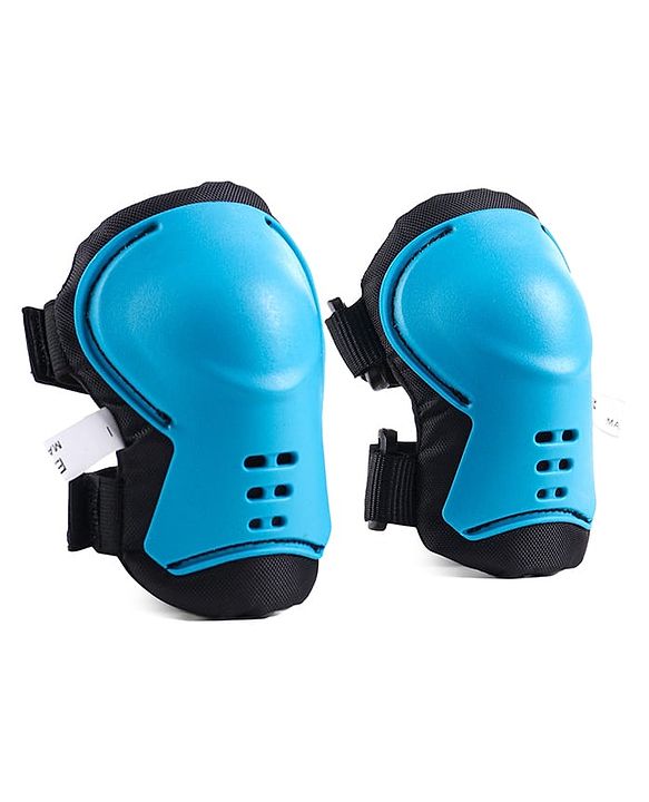 Babyhug Kids Safety Skating Cycling Protective Gear Set for Knee Elbow Wrist Guard Size XXS - Blue