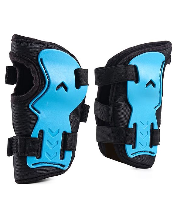 Babyhug Kids Safety Skating Cycling Protective Gear Set for Knee Elbow Wrist Guard Size XXS - Blue