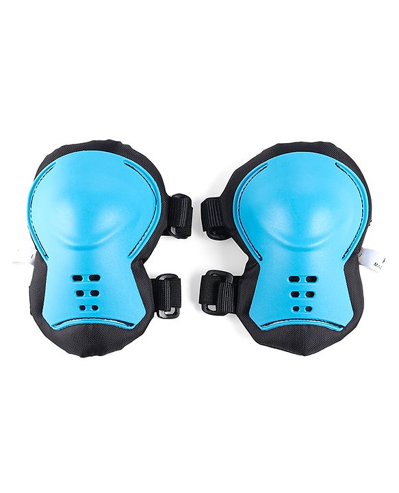 Babyhug Kids Safety Skating Cycling Protective Gear Set for Knee Elbow Wrist Guard Size XXS - Blue