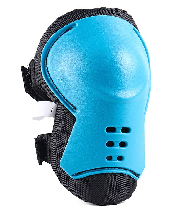 Babyhug Kids Safety Skating Cycling Protective Gear Set for Knee Elbow Wrist Guard Size XXS - Blue