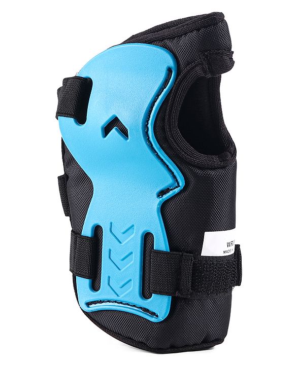 Babyhug Kids Safety Skating Cycling Protective Gear Set for Knee Elbow Wrist Guard Size XXS - Blue