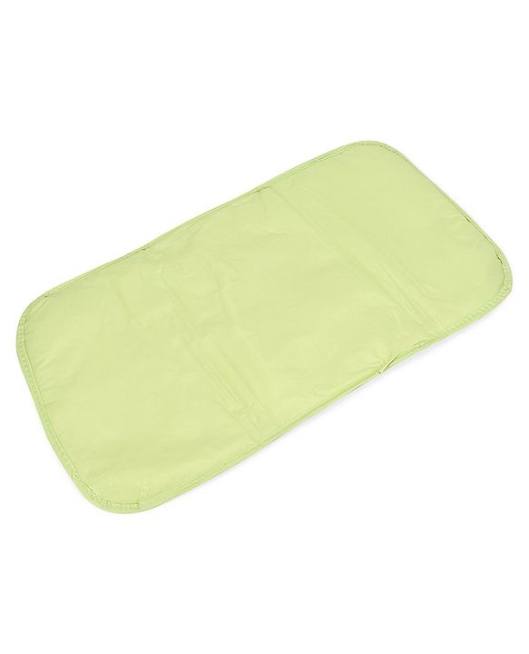 Babyhug Diaper Bag With Changing Mat Kitty Print - Green