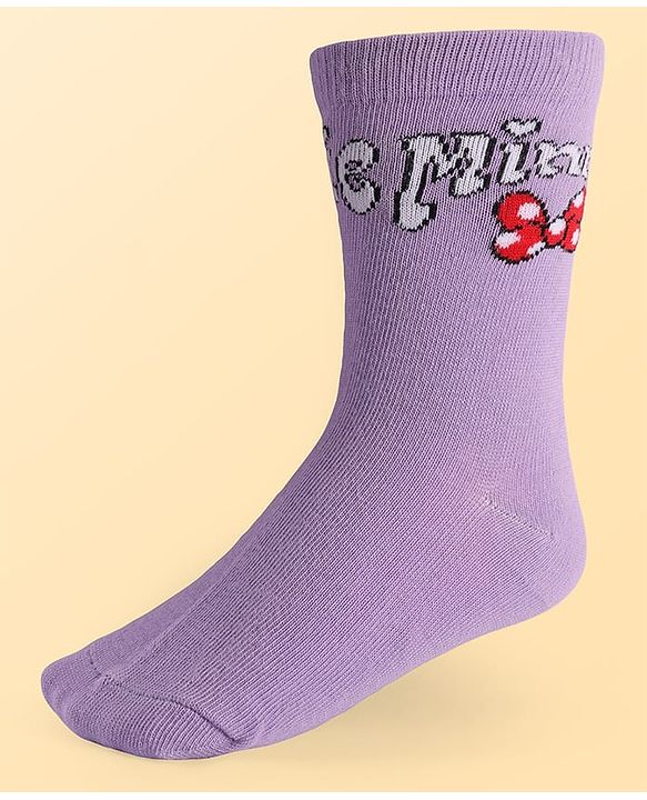 Pine Kids Disney Ankle Length Anti-Bacterial Socks With Minnie Mouse Graphics Pack Of 3 - Pink White & Lilac