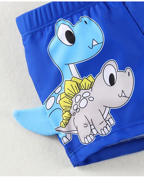 Babyhug Swimming Trunk with Dino Print - Blue
