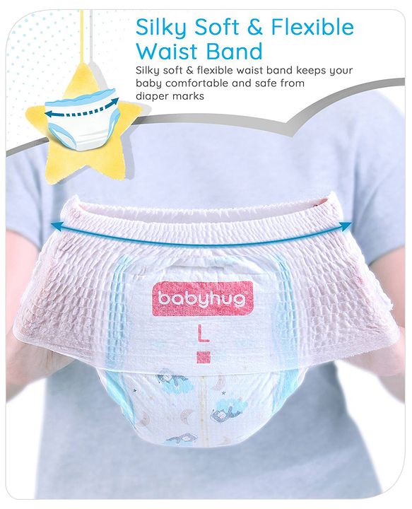 Babyhug Pro Bubble Care Premium Pant Style Diaper Large (L) Size - 44 Pieces