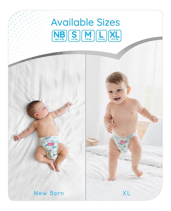 Babyhug Pro Bubble Care Premium Pant Style Diaper Large (L) Size - 44 Pieces