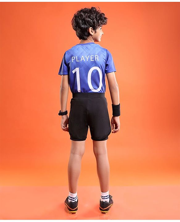 Pine Active Knit Knee Length Skin Friendly Active Stretch Solid Shorts with Tights - Black
