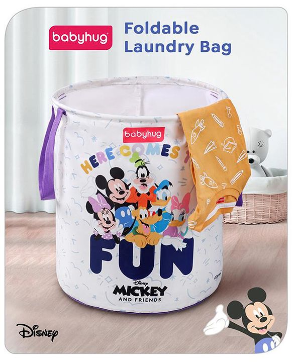 Babyhug Disney Foldable Laundry Bag with Handle Lion King Theme - Red