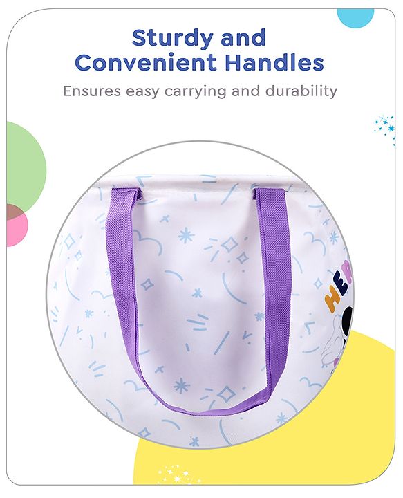 Babyhug Disney Foldable Laundry Bag with Handle Lion King Theme - Red