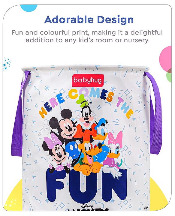 Babyhug Disney Foldable Laundry Bag with Handle Lion King Theme - Red