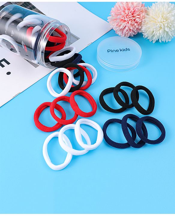 Pine Kids Hair Rubber Bands 25 Pieces - Multicolor