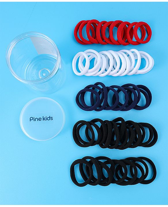 Pine Kids Hair Rubber Bands 25 Pieces - Multicolor