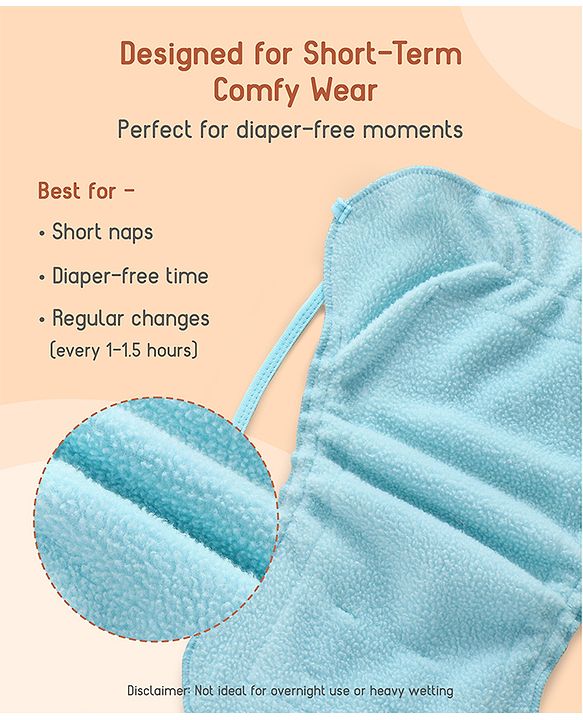 Babyhug Leak-Proof Cloth Langot Pack of 3 Large Solar Print - Multicolour | Triple Layer Protection | Reusable | Designed for Short Term Comfy Wear | Mess Free