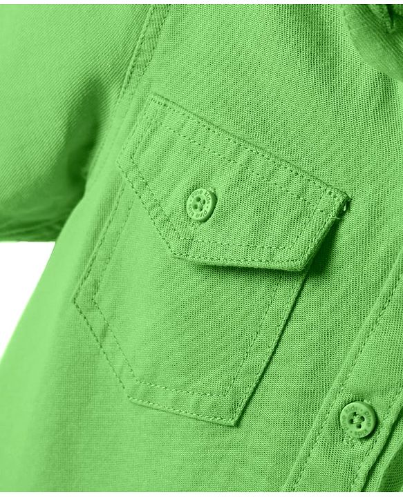Pine Kids 100% Cotton Half Sleeves Solid Coloured Hooded Shirts - Mustard