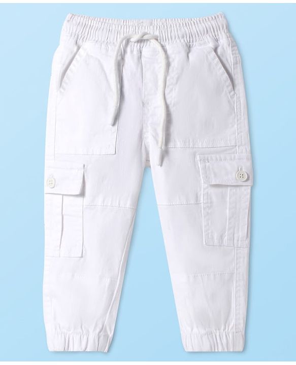Babyhug Boy Cotton Woven Trousers & Pants 5-6Y White