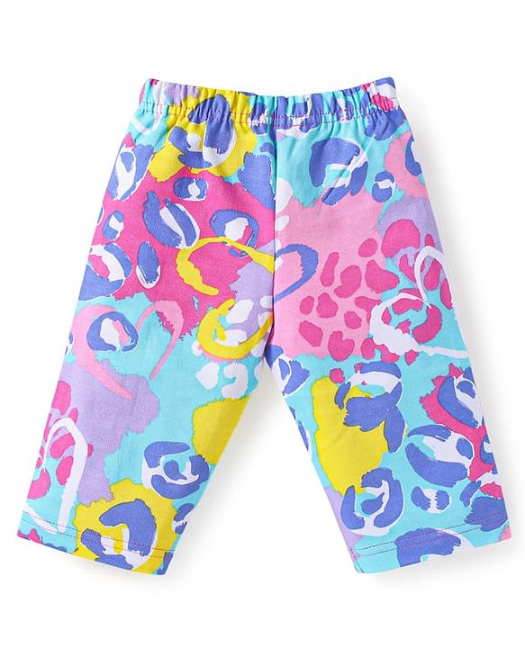 Babyhug Terry Knit Full Sleeves Printed Night Suit - Multi Colour