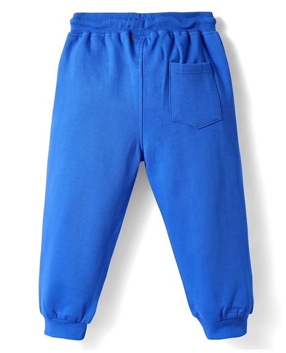 Babyhug Cotton Knit Full Length Lounge Pant with Paw Patrol Print - Blue