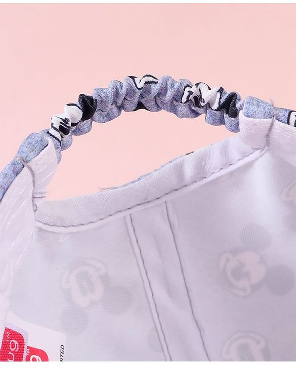 Babyhug Baseball Cap with Mickey Mouse Print Red & Grey - Diameter 15