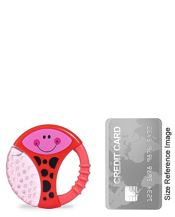 Babyhug Water Filled Honeybee Teether With Soft Sound Rattle - Red