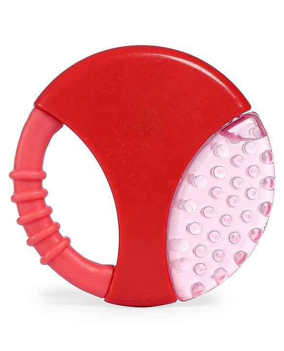 Babyhug Water Filled Honeybee Teether With Soft Sound Rattle - Red