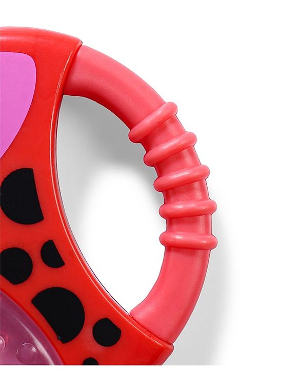 Babyhug Water Filled Honeybee Teether With Soft Sound Rattle - Red
